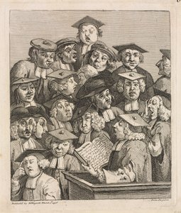 Gelehrte bei einer Vorlesung, 1736-1737