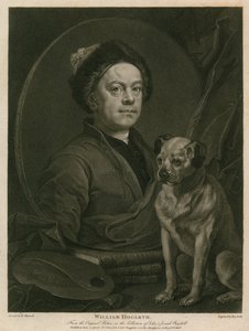 Selbstporträt von William Hogarth von William Hogarth