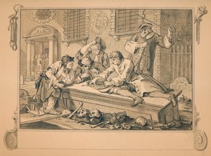 Skizze für Industry and Idleness - Platte III, 1747