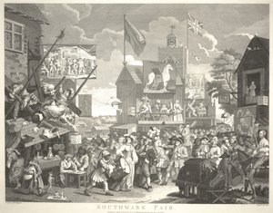 Southwark Fair, graviert von Thomas Cook (1744-1818)