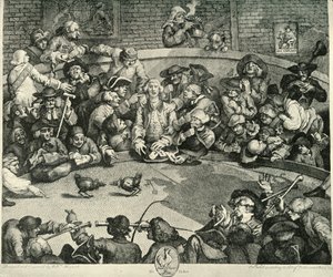 Sport im achtzehnten Jahrhundert, um 1720-1764, 1925 von William Hogarth
