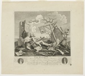 Schlussstück oder der Bathos von William Hogarth