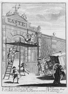 Geschmack, oder Burlington Gate, 1732 von William Hogarth
