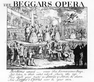 Die Bettleroper burleskiert, 1728 von William Hogarth