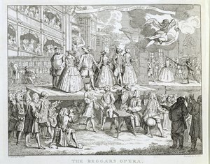 Die Bettleroper, graviert von Thomas Cook (1744-1818)