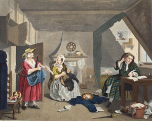 Der bedrängte Dichter, Illustration aus 