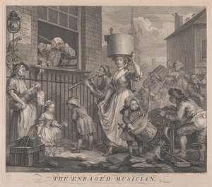 Der wütende Musiker von William Hogarth
