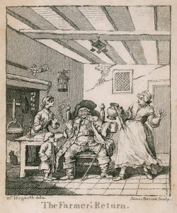 Die Rückkehr des Bauern von William Hogarth