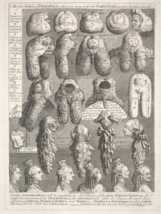Die fünf Ordnungen der Perücken, 15. Oktober von William Hogarth