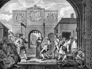 Die Tore von Calais von William Hogarth