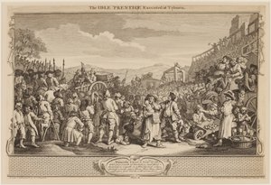 Der faule Lehrling hingerichtet in Tyburn, 30.09.1747