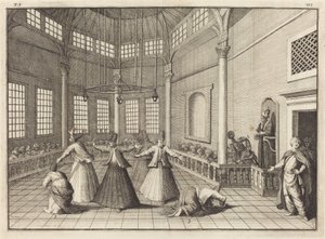 Das Innere einer Moschee