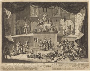 Die Lotterie von William Hogarth