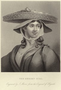 Das Garnelenmädchen von William Hogarth