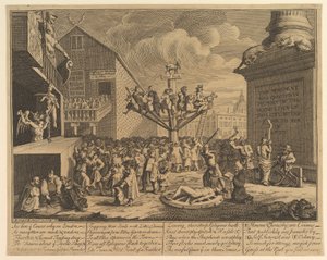 Das Südsee-Schema, 1722 von William Hogarth