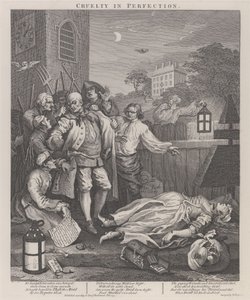 Die dritte Stufe der Grausamkeit: Grausamkeit in Vollendung von William Hogarth