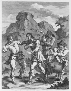 Der unglückliche Ritter des Felsens trifft Don Quixote