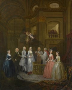 Die Hochzeit von Stephen Beckingham und Mary Cox, 1729 von William Hogarth