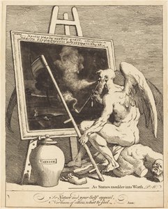 Die Zeit raucht ein Bild