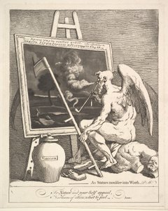 Zeit, die ein Bild raucht, ca. 1761