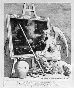 Zeit raucht ein Bild, 1761