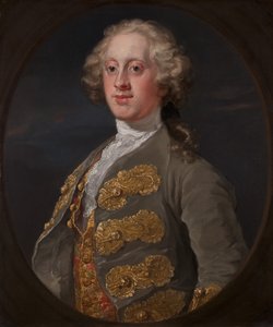 William Cavendish, Marquess von Hartington, später vierter Herzog von Devonshire von William Hogarth