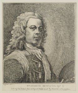 William Hogarth, graviert von Samuel Ireland, ca. 1786 von William Hogarth