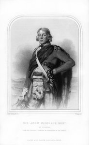 Sir John Sinclair von Ulbster, schottischer Politiker, Anwalt und Agrarreformer, 1870