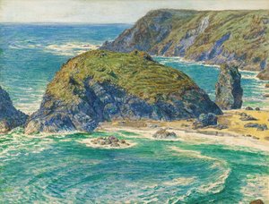 Asparagus Island, Kynance, Cornwall von William Holman Hunt