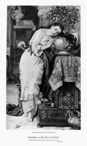Isabella und der Basilikumtopf, ca. 1867