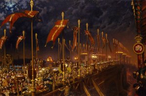 London Bridge in der Nacht der Hochzeit des Prinzen und der Prinzessin von Wales, 1863-6