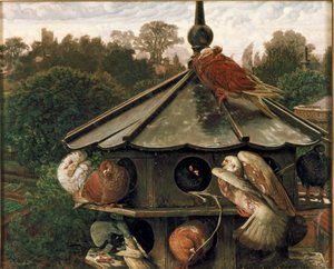 Das Fest des Heiligen Swithin Die Taubenschlag, 1865-1866 von William Holman Hunt