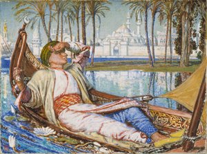 Die goldene Blütezeit des guten Haroun Alraschid von William Holman Hunt