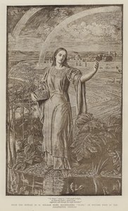 Die Perle, das englische Gedicht des 14. Jahrhunderts von William Holman Hunt