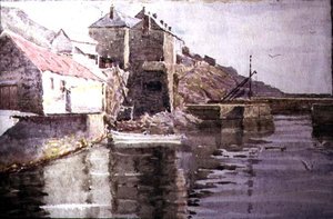 Hafeneinfahrt, Polperro von William Holt Yates Titcomb