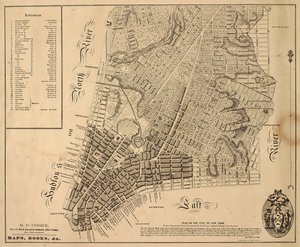 Plan der Stadt New-York [bis zur East 31st Street], 1817