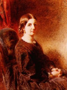 Porträt einer sitzenden Frau, angeblich Mrs. Huggins