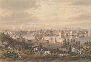 Baltimore vom Federal Hill, veröffentlicht 1831