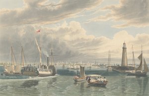 Buffalo, vom Eriesee, veröffentlicht 1836