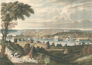 Stadt Washington: Von jenseits der Marinewerften, veröffentlicht 1834 von William James Bennett