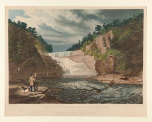 Ansicht der High Falls von Trenton, West Canada Creek, NY