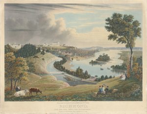 Richmond: Vom Hügel über den Wasserwerken von William James Bennett after George Cooke