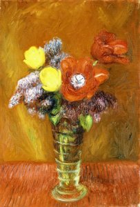 Flieder und Tulpen