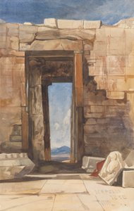 Ein Türrahmen in der Akropolis, Athen von William James Muller