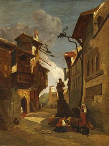 Italienische Straßenszene von William James Muller