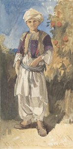 Stehender türkischer Jugendlicher, 1844