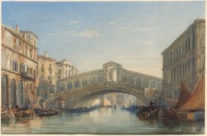 Die Rialtobrücke, Venedig von William James Muller