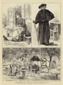 Skizzen in einem normannischen Apfelwein-Orchard, II von William John Hennessy