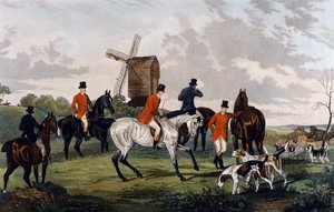 Treffen, Aufbruch zur Fuchsjagd von William Joseph (after) Shayer