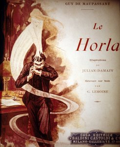 Titelblatt von „Der Horla“ von Guy de Maupassant. Illustration von William Julian Damazy (1865-1910)